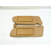 87 Mercedes W126 420SEL sunvisors, left and right, palomino