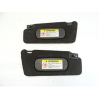 Mercedes R230 SL55 SL500 sunvisors, left and right, alcantara, charcoal gray, 2308101410 2308101310 SL500