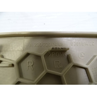 Mercedes R230 SL55 SL500 trim, speaker cover grill, right, beige 2307200448