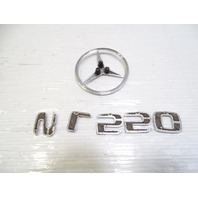 Mercedes R230 SL550 emblem set, on trunk lid SL550