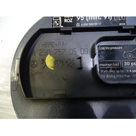 Mercedes R230 SL550 gas fuel door lid, 2307570509 tenorite gray