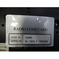 01 Mercedes R170 SLK320 head unit, AM FM radio CM1910, 2088201186