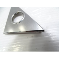 78 Mercedes R107 450SL trim, mirror bolt cover, left plate 1077250711