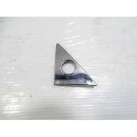 78 Mercedes R107 450SL trim, mirror bolt cover, left plate 1077250711