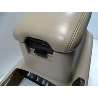 2000 Lexus LX470 center console assembly w/ armrest, tan 58901-60260