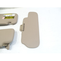 2000 Lexus LX470 sun visors set, tan 74320-60742, 74310-60772