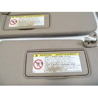 2000 Lexus LX470 sun visors set, tan 74320-60742, 74310-60772