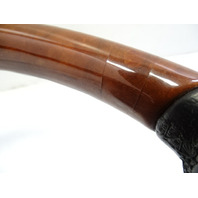 03 Mercedes R230 SL500 steering wheel, leather/wood, black