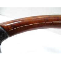 03 Mercedes R230 SL500 steering wheel, leather/wood, black