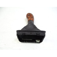 03 Mercedes R230 SL500 gear shift knob, black w/wood 2302671710