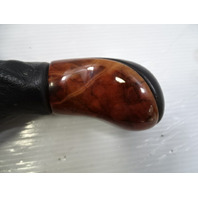 03 Mercedes R230 SL500 gear shift knob, black w/wood 2302671710
