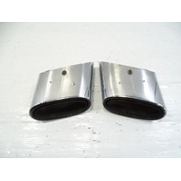 03 Mercedes R230 SL500 exhaust tips, set, left and right OEM