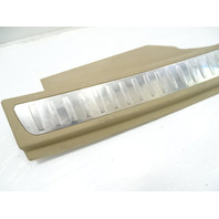 13 Mercedes X166 GL450 trim, trunk step sill scuff plate, beige, 1666900341