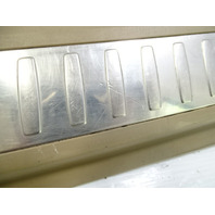 13 Mercedes X166 GL450 trim, trunk step sill scuff plate, beige, 1666900341