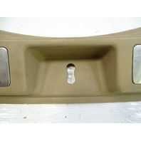 13 Mercedes X166 GL450 trim, trunk step sill scuff plate, beige, 1666900341