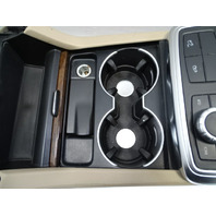 13 Mercedes X166 GL450 center console assembly, beige / brown, 1666804003