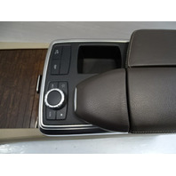 13 Mercedes X166 GL450 center console assembly, beige / brown, 1666804003