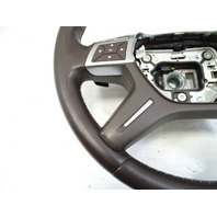 13 Mercedes X166 GL450 steering wheel, w / paddle shifter, 1664600303, brown