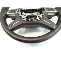 13 Mercedes X166 GL450 steering wheel, w / paddle shifter, 1664600303, brown