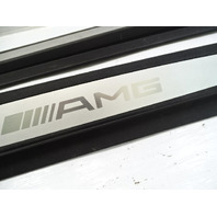 05 Mercedes R230 SL55 trim set, door step sills, AMG logo, 2306800335 2306800435