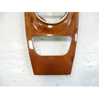 05 Mercedes R230 SL55 center console wood trim with ashtray, walnut veneer, 2306801836