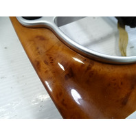 05 Mercedes R230 SL55 center console wood trim with ashtray, walnut veneer, 2306801836