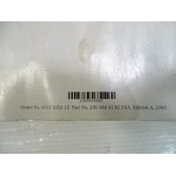 05 Mercedes R230 SL55 owners manual, booklet only, 2305844582