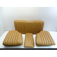 85 Mercedes R107 380SL seat cushion set, rear bench, palomino 4pc