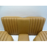 85 Mercedes R107 380SL seat cushion set, rear bench, palomino 4pc