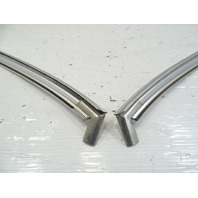 85 Mercedes R107 380SL trim set, windshield surround, chrome, rear, hard top