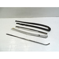 85 Mercedes R107 380SL trim set, exterior, windshield side pillar, right, chrome RH