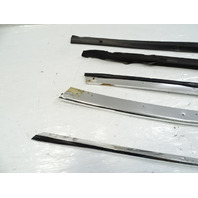 85 Mercedes R107 380SL trim set, exterior, windshield side pillar, right, chrome RH