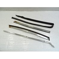 85 Mercedes R107 380SL trim set, exterior, windshield side pillar, right, chrome RH