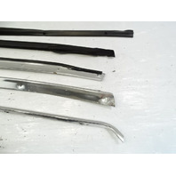 85 Mercedes R107 380SL trim set, exterior, windshield side pillar, left, chrome LH