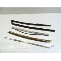 85 Mercedes R107 380SL trim set, exterior, windshield side pillar, left, chrome LH