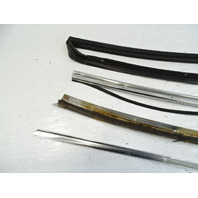 85 Mercedes R107 380SL trim set, exterior, windshield side pillar, left, chrome LH