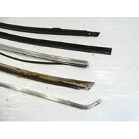 85 Mercedes R107 380SL trim set, exterior, windshield side pillar, left, chrome LH