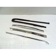 85 Mercedes R107 380SL trim set, exterior, windshield side pillar, left, chrome LH