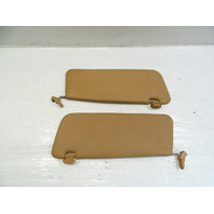 85 Mercedes R107 380SL sunvisor set, left and right, palomino
