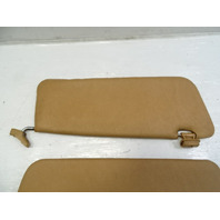 85 Mercedes R107 380SL sunvisor set, left and right, palomino