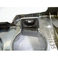85 Mercedes R107 380SL trim, B pillar cover, right chrome 1076930435