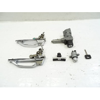85 Mercedes R107 380SL lock set, with key, door handles, trunk lid, glove box