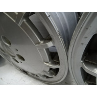 85 Mercedes R107 380SL wheels set, TSW silver alloy 15x7, Et25 aftermarket