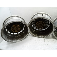 85 Mercedes R107 380SL wheels set, TSW silver alloy 15x7, Et25 aftermarket