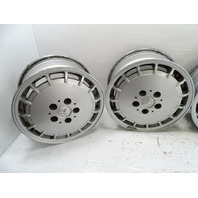 85 Mercedes R107 380SL wheels set, TSW silver alloy 15x7, Et25 aftermarket