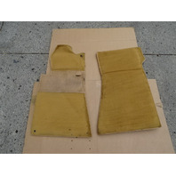 85 Mercedes R107 380SL floor mats, interior palomino
