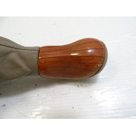 03 Mercedes R230 SL500 gear shift knob, shifter beige w/wood 2302671010