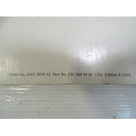 03 Mercedes R230 SL500 owners manual 2305849081