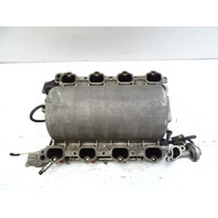 03 Mercedes R230 SL500 intake manifold, w/fuel injectors, 1131400401