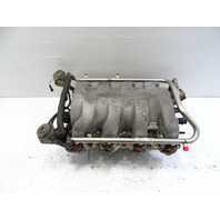 03 Mercedes R230 SL500 intake manifold, w/fuel injectors, 1131400401
